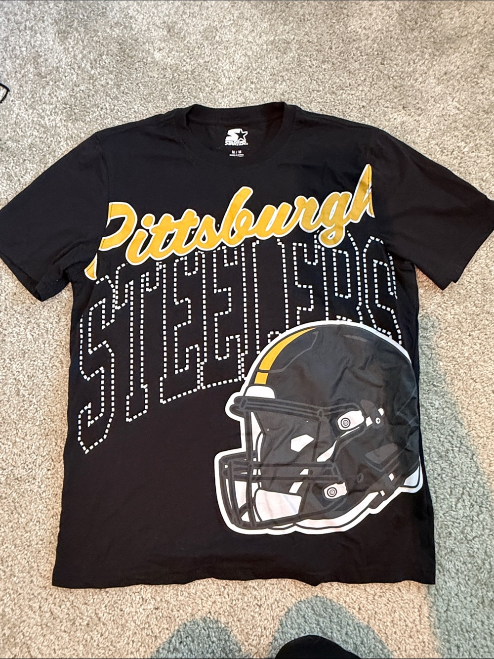 STARTER Black and Yellow Pittsburgh Steelers Graphic Tee